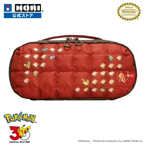 Japan HORI Nintendo Switch 2 Quilting Medium Pouch Pixel Red Pokemon Japan HORI Nintendo Switch 2 Quilting Medium Pouch Pixel Red Pokemon