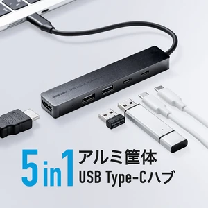Japan USB-C Hub 5-in-1 Max PD 90W HDMI 4K30Hz Lightweight Black Japan USB-C Hub 5-in-1 Max PD 90W HDMI 4K30Hz Lightweight Black