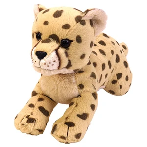 WILD LIFE ANIMALS Fluffy Plush Cheetah Crawling WILD LIFE ANIMALS Fluffy Plush Cheetah Crawling
