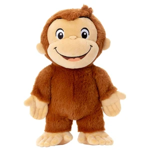 Japan Curious George Gimmick Plush Pyokorin Mascot