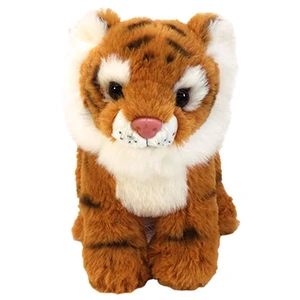 Wild Life Animals Fluffy Plush Tiger Sitting Wild Life Animals Fluffy Plush Tiger Sitting