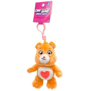 Care Bears Tenderheart Bear Clip Mascot Plush Keychain