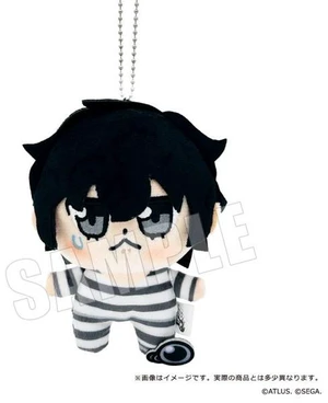 Japan Persona 5 The Royal - Protagonist x Bukubu Plush Mascot 04. Guts Rank 1