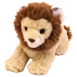 WILD LIFE ANIMALS Fluffy Plush Male Lion Crawling