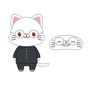 Japan Shinpachi Shimura 3-Z withCAT Plush Keychain