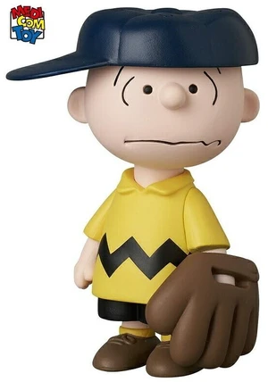 Japan UDF MLB x PEANUTS NY Yankees Charlie Brown Figure