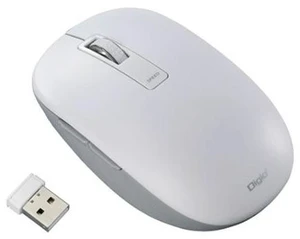 Japan Nakabayashi MUS-RKF218W White Wireless Silent 5-Button BlueLED Mouse