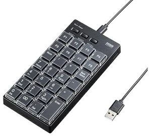 Japan Sanwa Supply NT-26UBK Programmable Numeric Keypad Wired Model