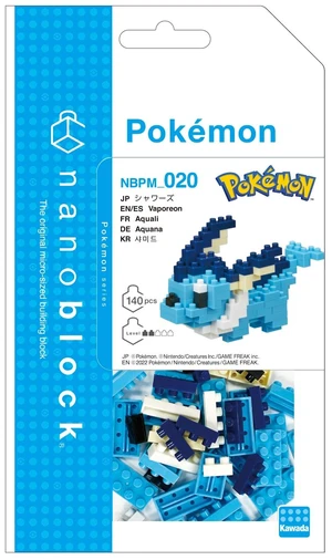 Nanoblock Pokemon Vaporeon Model Kit US Import Fees Included