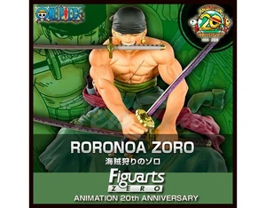 Japan Figuarts ZERO One Piece Roronoa Zoro 20th Anniversary Ver. Figure