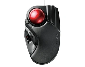 Japan ELECOM HUGE MHT1URXBK Black LL Size Wired Trackball Mouse US DUTY PAID