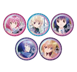 GRANUP Shugo Chara! Hologram Retouch Can Badge Box of 5 US Import Fees Included