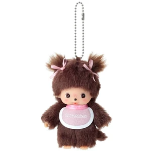 Japan Monchhichi Keychain Bebichhichi Girl Plush Toy Keychain