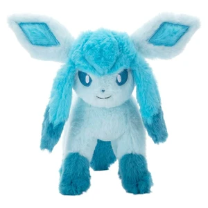 Pokemon Glaceon Kutakuta Tatta! S Plush Fluffy US Import Fees Included