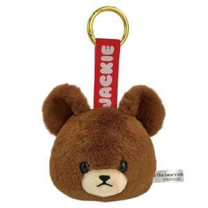 Bear's School Jackie Face Tag Plush Keychain Marker US Import Fees Included Bear's School Jackie Face Tag Plush Keychain Marker US Import Fees Included