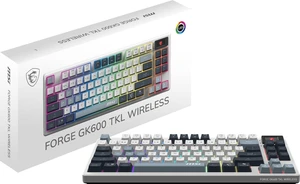 Forge GK600 TKL Wireless Sky - Mechanical Linear SWITCHES - Dye-Sublimated PBT Keycaps, Anti-Slip Base, RGB LED, USB 2.0, Bluetooth, 2.4 GHz - Tenkeyless Forge GK600 TKL Wireless Sky - Mechanical Linear SWITCHES - Dye-Sublimated PBT Keycaps, Anti-Slip Base, RGB LED, USB 2.0, Bluetooth, 2.4 GHz - Tenkeyless