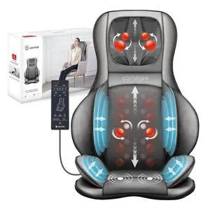COMFIER Massager Chair with Heat, Shiatsu Neck Back Massager Portable with Compression & Rolling,Massage Chair Pad for Neck & Back for Muscle Tension Relief, Father Day Gift COMFIER Massager Chair with Heat, Shiatsu Neck Back Massager Portable with Compression & Rolling,Massage Chair Pad for Neck & Back for Muscle Tension Relief, Father Day Gift