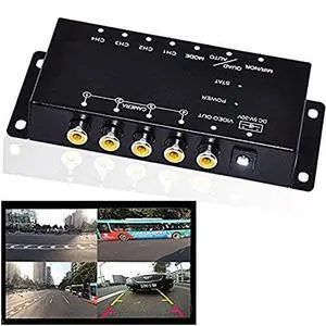 Auto Wayfeng WF® IR Control 4 Cameras Video Control Car Cameras Image Switch Combiner Box for Left View Right View Front Rear Parking Camera Box Auto Wayfeng WF® IR Control 4 Cameras Video Control Car Cameras Image Switch Combiner Box for Left View Right View Front Rear Parking Camera Box