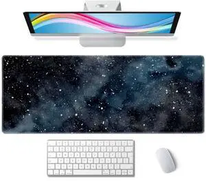 Dark Starry Deep Space Gaming Mouse Pad XL Extended Large Desk Mat Big Mousepad Non-Slip Rubber Base Stitched Edge Long Desk Pad for Desktop PC Computer Gamer,31.5×11.8 Inch Dark Starry Deep Space Gaming Mouse Pad XL Extended Large Desk Mat Big Mousepad Non-Slip Rubber Base Stitched Edge Long Desk Pad for Desktop PC Computer Gamer,31.5×11.8 Inch