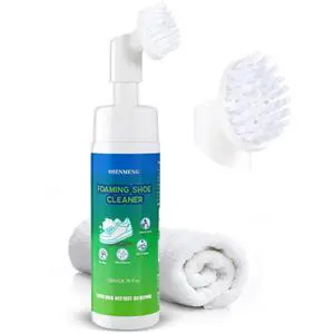 Shoe Cleaner Kit, 2-in-1 Foam Water-free Sneaker Cleaner with Brush, 6.76 oz White Shoe Cleaner Kit for Tennis Shoes, Running, Golf, Suede, PU, Nubuck, Leather, Canvas, Rubber, Sole Shoe Cleaner Kit, 2-in-1 Foam Water-free Sneaker Cleaner with Brush, 6.76 oz White Shoe Cleaner Kit for Tennis Shoes, Running, Golf, Suede, PU, Nubuck, Leather, Canvas, Rubber, Sole