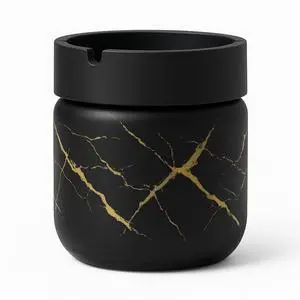 1-Pack Marble Glass Ashtray with Lid, Windproof Tabletop Ashtray with Funnel Design, Easy Clean Covered Ash Holder for Car, Home, Patio, Balcony, Office, Bar, Indoor Outdoor Use 1-Pack Marble Glass Ashtray with Lid, Windproof Tabletop Ashtray with Funnel Design, Easy Clean Covered Ash Holder for Car, Home, Patio, Balcony, Office, Bar, Indoor Outdoor Use