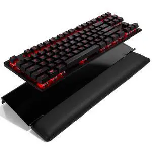 Computer Keyboard Wrist Rest Stand for Desktop Space-Saving Keyboard Riser with Silicone Wrist Rest for Office Desk, Home, School, Easy Typing, 3-Level Height Adjustment, Black Computer Keyboard Wrist Rest Stand for Desktop Space-Saving Keyboard Riser with Silicone Wrist Rest for Office Desk, Home, School, Easy Typing, 3-Level Height Adjustment, Black