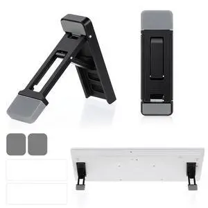 2pcs Foldable Keyboard Stand for Desktop, Ergonomic Keyboard Riser, Height Adjustable Stand for Desktop, Foldable Laptop Risers, Self-Adhesive Feet for Most Keyboards 2pcs Foldable Keyboard Stand for Desktop, Ergonomic Keyboard Riser, Height Adjustable Stand for Desktop, Foldable Laptop Risers, Self-Adhesive Feet for Most Keyboards