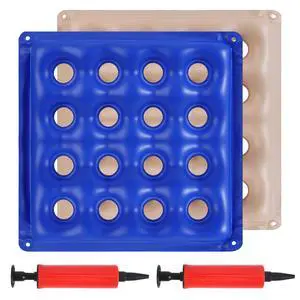 2-Pack Inflatable Seat Cushions, Pressure Relief Waffle Cushion, Ideal for Long Sitting, Office Chairs, Car Seats, Wheelchair Cushions, Comes with 2 Air Pumps, Portable and Comfortable 2-Pack Inflatable Seat Cushions, Pressure Relief Waffle Cushion, Ideal for Long Sitting, Office Chairs, Car Seats, Wheelchair Cushions, Comes with 2 Air Pumps, Portable and Comfortable