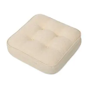 Chair Cushions,Tufted Shredded Memory Foam Chair Pads, Non-Slip Seat Cushions with Removable Cover, 16'' x 16'', Beige Chair Cushions,Tufted Shredded Memory Foam Chair Pads, Non-Slip Seat Cushions with Removable Cover, 16'' x 16'', Beige