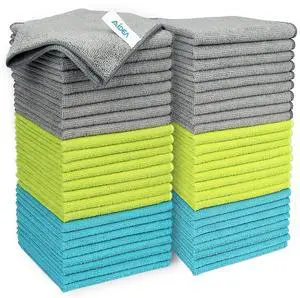 Microfiber Cleaning Cloth-50PK, Soft Microfiber Towels for Cars, Absorbent Cleaning Rags, Lint-Free Streak-Free Wash Cloths for House, Kitchen, Window(12in.x12in) Microfiber Cleaning Cloth-50PK, Soft Microfiber Towels for Cars, Absorbent Cleaning Rags, Lint-Free Streak-Free Wash Cloths for House, Kitchen, Window(12in.x12in)