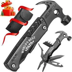Papa Gifts - Christmas Practical Gifts for Papa, Best Papa Gifts - "WORLD'S BEST PAPA" 15 in 1 Multitool Hammer - Papa Gifts from Grandchildren - Fathers Day Birthday Gift Ideas for Papa Papa Gifts - Christmas Practical Gifts for Papa, Best Papa Gifts - "WORLD'S BEST PAPA" 15 in 1 Multitool Hammer - Papa Gifts from Grandchildren - Fathers Day Birthday Gift Ideas for Papa