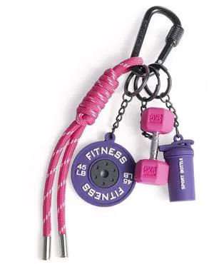 Dumbbell & Weights Keychain, Bag Purse Charms Gift for fitness Women and Men, Cute Mini Car Key Chains for Gym Dumbbell & Weights Keychain, Bag Purse Charms Gift for fitness Women and Men, Cute Mini Car Key Chains for Gym