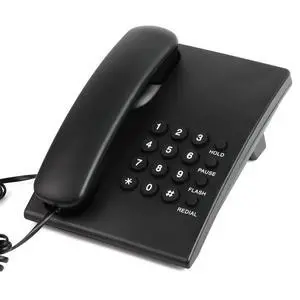Telephone Landline Phone, Simple Business Office Phone, Corded Landline Phones for Home/Office/Hotel, Black House Phones Use for Wall or Desk with Adjustable Ringer Volume Telephone Landline Phone, Simple Business Office Phone, Corded Landline Phones for Home/Office/Hotel, Black House Phones Use for Wall or Desk with Adjustable Ringer Volume