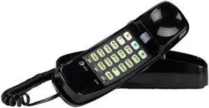 210 Basic Trimline Corded Phone, No AC Power Required, Wall-Mountable, Black 210 Basic Trimline Corded Phone, No AC Power Required, Wall-Mountable, Black