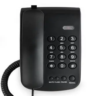 Corded Phone for Landline, Black Telephone Landline Phones, Landline Corded Phone, Desktop Telephone for Home, Office, Hotel-Mute|Redial|Ringer Volume, Easy-to-Use Corded Phone for Landline, Black Telephone Landline Phones, Landline Corded Phone, Desktop Telephone for Home, Office, Hotel-Mute|Redial|Ringer Volume, Easy-to-Use