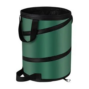 Camping Trash Can, Pop Up Collapsible Garbage Can, 10 Gallons, Foldable Recycle Bin Made of 600D Oxford Cloth for Gardening, Camping and Home Storage (Green) Camping Trash Can, Pop Up Collapsible Garbage Can, 10 Gallons, Foldable Recycle Bin Made of 600D Oxford Cloth for Gardening, Camping and Home Storage (Green)