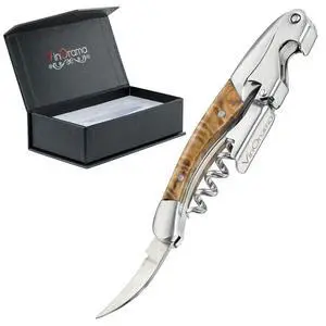 Waiters Corkscrew Wine Opener Rosewood Handle 3-in-1 Beer Bottle Opener and Foil Cutter, The Best Choice of Professional Waiters and Bartenders Around the Globe Waiters Corkscrew Wine Opener Rosewood Handle 3-in-1 Beer Bottle Opener and Foil Cutter, The Best Choice of Professional Waiters and Bartenders Around the Globe