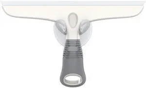 Multi-Purpose Silicon Squeegee for Window, Glass, Shower Door, Car Windshield, Heavy Duty Window Scrubber, Includes Suction Hook, 10 inch, White & Gray, 1 Pack Multi-Purpose Silicon Squeegee for Window, Glass, Shower Door, Car Windshield, Heavy Duty Window Scrubber, Includes Suction Hook, 10 inch, White & Gray, 1 Pack