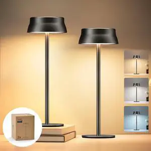 Cordless Table Lamp, Portable Outdoor LED Desk Light,Rechargeable Battery Operated, 2 Adjustable Height, Touch Control & 3 Color Stepless Dimming, Waterproof Lamps for Restaurant/Bedroom Cordless Table Lamp, Portable Outdoor LED Desk Light,Rechargeable Battery Operated, 2 Adjustable Height, Touch Control & 3 Color Stepless Dimming, Waterproof Lamps for Restaurant/Bedroom