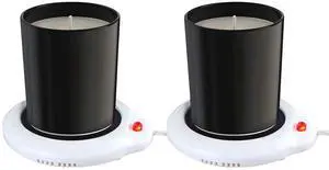 Candle Warmer for Home & Office, Set of 2, Great for Warming Up Cups, Coffee Mugs & Beverages on Desks Tables & Countertops. Electric Heated Plate Warms Quickly, Enjoy Hot Drinks on Cold Days Candle Warmer for Home & Office, Set of 2, Great for Warming Up Cups, Coffee Mugs & Beverages on Desks Tables & Countertops. Electric Heated Plate Warms Quickly, Enjoy Hot Drinks on Cold Days