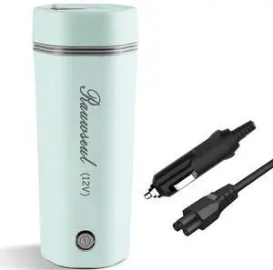 Portable Electric Travel Kettle, 350ml, BPA-Free & Food-Grade 304 Stainless Steel, Heats to 98°C, One-Button Operation & Auto Shut-Off, 12V/7A 80W Car Kettle for Car, Truck, RV Portable Electric Travel Kettle, 350ml, BPA-Free & Food-Grade 304 Stainless Steel, Heats to 98°C, One-Button Operation & Auto Shut-Off, 12V/7A 80W Car Kettle for Car, Truck, RV