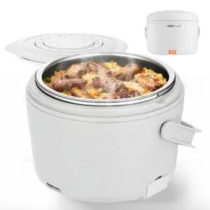 IZZicook Electric Lunch Box for Adults 1.2L Portable Heated Food Warmer & Meal Heater with Leak-Proof Lid 80W, Ideal for Office, Work & Car Lonchera Eléctrica Portatil IZZicook Electric Lunch Box for Adults 1.2L Portable Heated Food Warmer & Meal Heater with Leak-Proof Lid 80W, Ideal for Office, Work & Car Lonchera Eléctrica Portatil