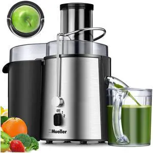 Juicer Ultra Power, Easy Clean Extractor Press Centrifugal Juicing Machine, Wide 3" Feed Chute for Whole Fruit Vegetable, Anti-drip, Silver Juicer Ultra Power, Easy Clean Extractor Press Centrifugal Juicing Machine, Wide 3" Feed Chute for Whole Fruit Vegetable, Anti-drip, Silver
