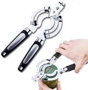 Jar Opener, Multi Jar Opener for Weak Hands, Stainless Steel Jar Lid Opener, Beer Bottle Opener for Arthritic Hands, Seniors with Arthritis Jar Opener, Multi Jar Opener for Weak Hands, Stainless Steel Jar Lid Opener, Beer Bottle Opener for Arthritic Hands, Seniors with Arthritis