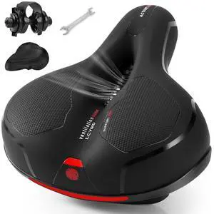 Comfortable Seat Cushion for Men Women with Dual Shock Absorbing Ball Memory Foam Waterproof Wide Bicycle Saddle Fit for Road Bikes Comfortable Seat Cushion for Men Women with Dual Shock Absorbing Ball Memory Foam Waterproof Wide Bicycle Saddle Fit for Road Bikes