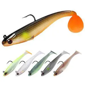 Shadtale Easy Catch Soft Fishing Lures with BKK Hooks - Trembly Sinking and Vibrating Swim for More Bites, Pre-Rigged Swimbaits for Bass, Trout, Crappie, Walleye, Freshwater Saltwater Fishing Shadtale Easy Catch Soft Fishing Lures with BKK Hooks - Trembly Sinking and Vibrating Swim for More Bites, Pre-Rigged Swimbaits for Bass, Trout, Crappie, Walleye, Freshwater Saltwater Fishing