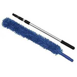 Handheld Reusable Microfiber Flex Duster with Adjustable Telescopic Reach Pole Bendable, Lightweight, Dust Cleaner for Blinds, Shutters, Radiators, Electronics, Glass, Hard-to-Reach Areas Handheld Reusable Microfiber Flex Duster with Adjustable Telescopic Reach Pole Bendable, Lightweight, Dust Cleaner for Blinds, Shutters, Radiators, Electronics, Glass, Hard-to-Reach Areas