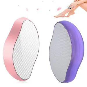 2PCS Crystal Hair Eraser for Women Reusable Hair Remover Stone, Painless Crystal Hair Remover for Women and Men, Magic Painless Exfoliation Hair Removal Tool (Purple and Pink) 2PCS Crystal Hair Eraser for Women Reusable Hair Remover Stone, Painless Crystal Hair Remover for Women and Men, Magic Painless Exfoliation Hair Removal Tool (Purple and Pink)
