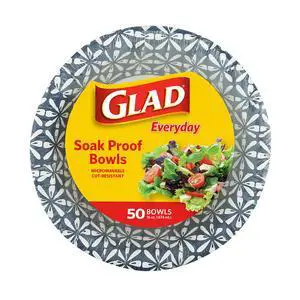 Round Disposable Paper Bowls, Blue Mosaic Design - Heavy Duty, Soak-Proof, Cut-Resistant, Microwavable Paper Bowls for All Foods, Daily Use, and Special Occasions, 16 oz, 50 Count Round Disposable Paper Bowls, Blue Mosaic Design - Heavy Duty, Soak-Proof, Cut-Resistant, Microwavable Paper Bowls for All Foods, Daily Use, and Special Occasions, 16 oz, 50 Count