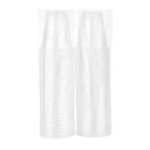 Clear Plastic Cups Bulk - 9 oz. (Pack of 100) - Disposable Plastic Drinkware, Perfect Clear Drinking Cup for Cold Drinks And Everyday Use Clear Plastic Cups Bulk - 9 oz. (Pack of 100) - Disposable Plastic Drinkware, Perfect Clear Drinking Cup for Cold Drinks And Everyday Use